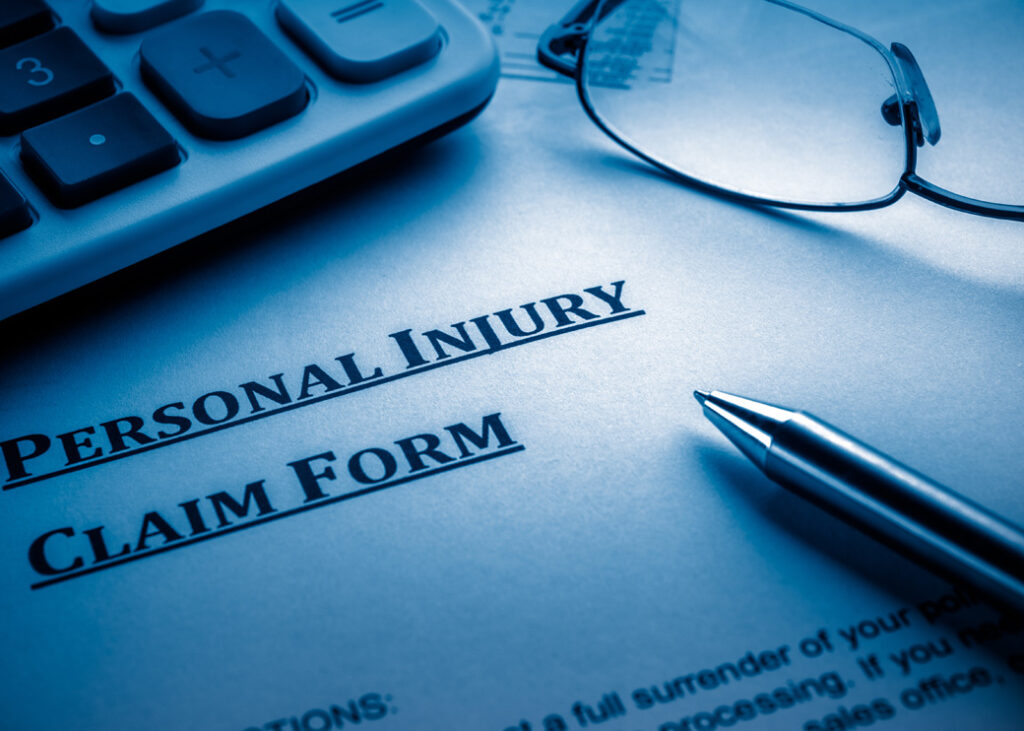 personal injury claim form