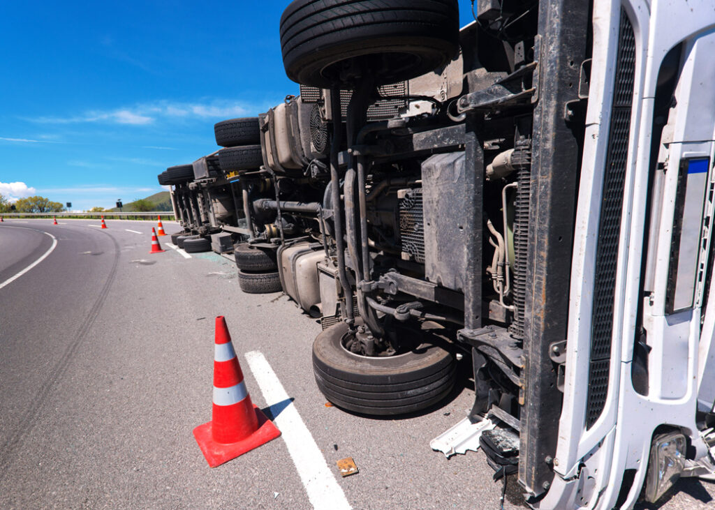 crashed truck