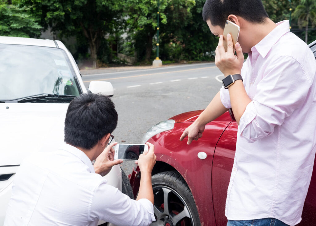 damaged vehicle