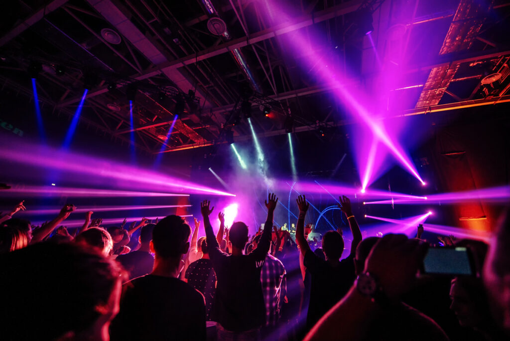 people dancing in the nightclub
